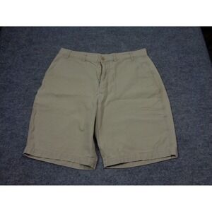Patagonia Shorts Mens 36 Beige Duck Canvas Cotton Outdoors Hiking Button Pockets